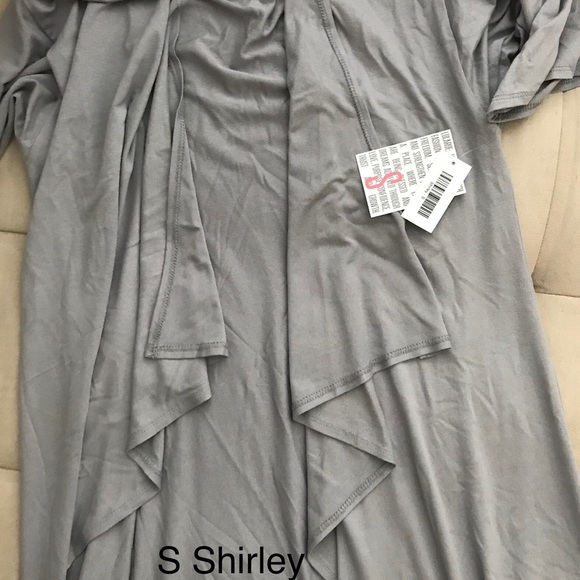 BNWT S grey kimono cardigan (lularoe Shirley) - Picture 1 of 5
